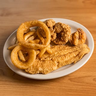 Sears tower fish and shrimp basket
